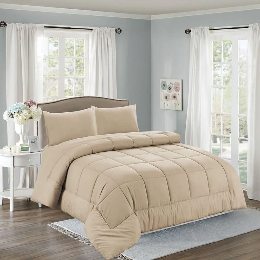 EDREDON ANN & VAL SUPER KING 270x240 BEIGE