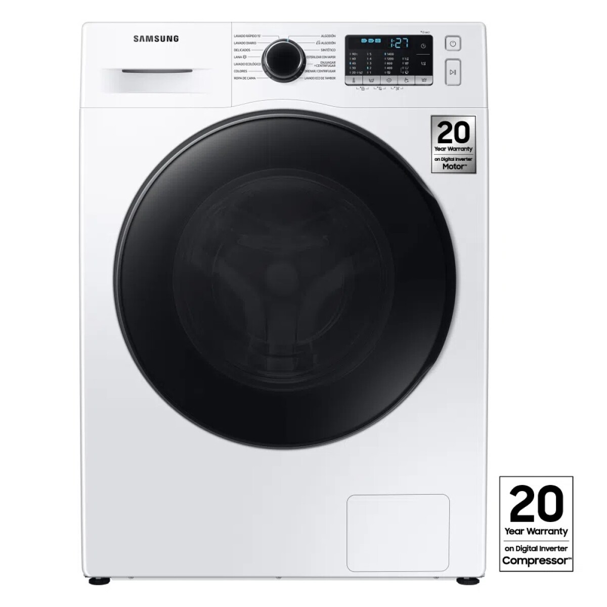 LAVARROPA SAMSUNG 10.5 KG CARGA FRONTAL BLANCO WW10TA046BE/ZS-G
